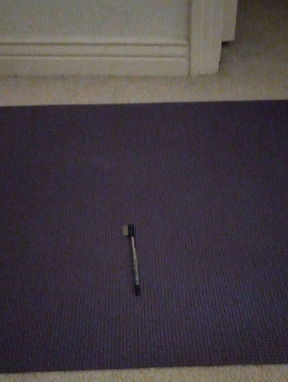 Purple Yoga Mat with Removable Strap